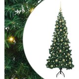 vidaXL Korner Umjetno Božićno Drvo Zelena 180 cm PVC i metal | shoptok.hr