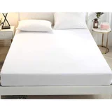 Saten glat plahta s gumicom 180x200/20 cm