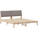  Okvir kreveta Smeđa i taupe 180 x 200 cm Masivna borovina | shoptok.hr
