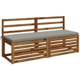  Jastučić za klupu SOEST 100% poliester Siva 140 x 50 x 5 cm - Siva 140 x 50 x 5 cm Poliester Slike