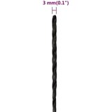  Delovna vrv črna 3 mm 500 m polipropilen | Shoptok.si