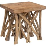 Stolić za kavu od cjepanica 40 x 40 x 40 cm reciklirano drvo | shoptok.hr