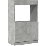 vidaXL Visoka omara betonsko siva 63x33x100 cm inženirski les | Shoptok.si