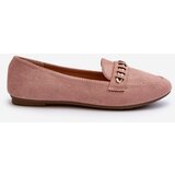 Boto Shiny Women's Moccasins with Chain Pink Aredilla | shoptok.hr
