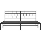 Metalni okvir za krevet s uzglavljem crni 183x213 cm | shoptok.hr
