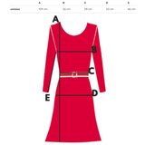 Pri Elegant striped dress with a LOVE heart | shoptok.hr