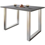 MID.YOU Pisalna Miza Lona, Antracit, Srebrna, 110x80cm | Shoptok.si