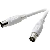 SpeaKa Professional Antenski kabel SpeaKa Antenski vtič 75 Ω na antensko vtičnico 75 m 1\,5 m bela Koaksialni priključni kabel Speaka Pro\, 1\,5 m\, bel (20431625) Cene