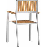  Vrtna stolica 4 pcs Smeđa 56 x 54,5 x 87 cm Čvrsto teak drvo | shoptok.hr
