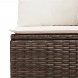  11-dijelni set vrtnih sofa od poliratana s jastucima smeđi | shoptok.hr