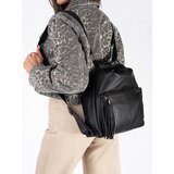 Shelvt Black women's backpack bag with tassels | shoptok.hr