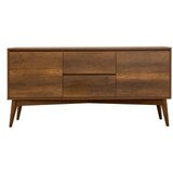 Hanah home vina 02 0701 walnut grey produživi trpezarijski sto, stolice i konzola (5 komada)) | ePonuda.com