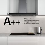 Klarstein Verosteel napa | Elegantna, minimalistička, snažna | Energetski razred A++ | 881,6 m³/h | 90 cm | shoptok.hr