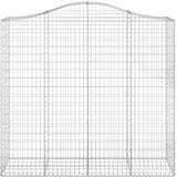  Lučne gabionske košare 4 kom 200x50x180/200cm pocinčano željezo | shoptok.hr