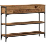  Konferencijski stol stari drvo 100x25x75 cm inženjerska drva i čelik | shoptok.hr