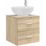 vidaXL Umivalnik s pritrditev na steno Sonoma hrast, (5000244995) | Shoptok.si