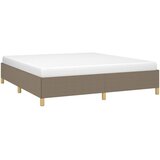  Okvir za krevet s oprugom smeđesivi 160x200 cm od tkanine | shoptok.hr