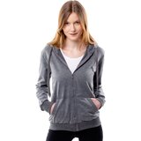 Glano Women's Hoodie with Zipper - Dark Grey Cijene