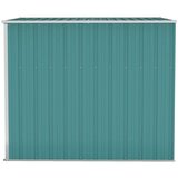 vidaXL Zidno vrtno spremište zeleno 118 x 194 x 178 cm pocinčani čelik | shoptok.hr