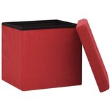  Sklopivi tabure za pohranu od umjetnog platna crvena boja vina | shoptok.hr