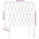  Uzglavlje tamno sivo 100x7x118/128 cm baršunasto | shoptok.hr