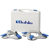 Bohle sesalni dvižnik VERIBOR® blue line, de 2 kosa, osrednji del iz aluminija s 3 glavami in vzdolžnim ročajem, nosilnost 100 kg, plošča s Ø 120 mm Cene