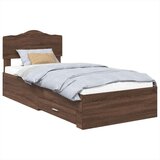  Konstrukcija postelje Rjav hrast 75 x 190 cm Konstruiran les, (5000102598) | Shoptok.si