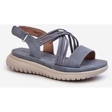 EVENTO Light Women's Comfortable Velcro Sandals Blue Ceclea | Shoptok.si