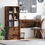 vidaXL stol s pohranom dimljeni hrast konstruirano drvo | shoptok.hr