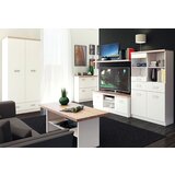 Kondela Komoda/predalnik 1D4S, bela/hrast sonoma, TOPTY TIP 12 | Shoptok.si