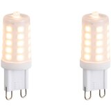 LUEDD Set van 2 G9 dimbare LED lampen opaal 3W 250 lm 2200K Cene