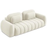 Makamii Bež sklopiva/s prostorom za odlaganje sofa od bouclé tkanine 266 cm Pele – | shoptok.hr