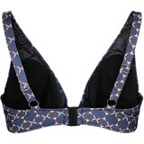 Swim by Zizzi Bikini gornji dio 'Diya' crno plava / čokolada / svijetlosmeđa / bijela | shoptok.hr