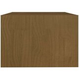 vidaXL Klubska mizica medeno rjava 75x50x33,5 cm trdna borovina | Shoptok.si