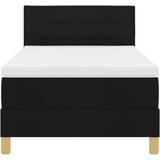  Krevet s oprugom s madracem crni 80x200 cm tkanina | shoptok.hr