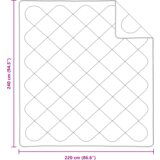  Zimska pokrivača 3 pcs Bijelo 240 x 220 cm Mikrofibra | shoptok.hr