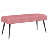  Klupa s gumbastim tkanjem Ružičasta 110 x 40 x 46 cm Baršun | shoptok.hr