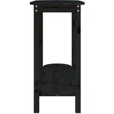  Konzolni stol crni 110 x 40 x 80cm od masivne borovine | shoptok.hr