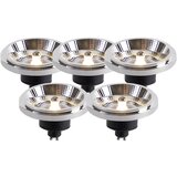LUEDD Komplet 5 GU10 zatemnjenih LED sijalk AR111 11W 810 lm 2700K Cene