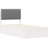  Krevetni okvir s tapiciranim uzglavljem Svijetlo siva Svjetlosiva 205.5 x 95.5 x 93 cm | shoptok.hr