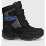 Geox Otroški zimski škornji J36FSA 0FUCE J SENTIERO B ABX črna barva