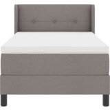 Box Postelja boxspring z vzmetnico z vzmetnico Taupe 100 x 200 cm, (5000128439) | Shoptok.si