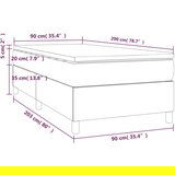  Box spring postelja z vzmetnico siva 90x200 cm umetno usnje, (20723886) | Shoptok.si