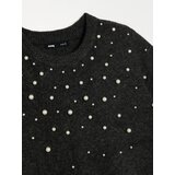 Sinsay Pletena bluza s biserima | shoptok.hr