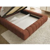 Bobochic Paris Oranžna oblazinjena zakonska postelja s prostorom za shranjevanje z letvenim dnom 180x200 cm Mont Blanc – | Shoptok.si