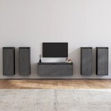 The Living Store TV omarica 5 kosov siva trdna borovina - TV Omarica, (21375301) Cene