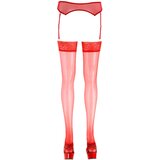 Cottelli Čipkaste nogavice (rdeče) - 3/M-L | Shoptok.si
