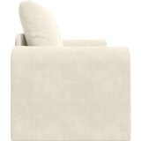 vidaXL Floor Sofa Bed 2-u-1 Krem 148x71x83 cm Velvet | shoptok.hr