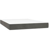  Krevet s oprugama i madracem tamnosivi 140x200 cm baršunasti | shoptok.hr