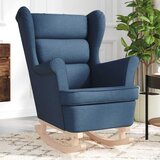 vidaXL Gugalni stol Blue 74x90x102 cm Tkanina | Shoptok.si